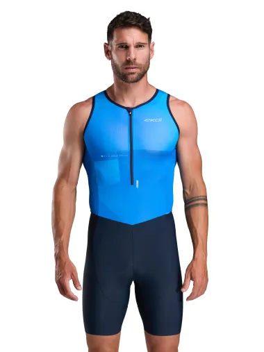 Combinaison triathlon EKOI Perf SLEEVELESS Bleu