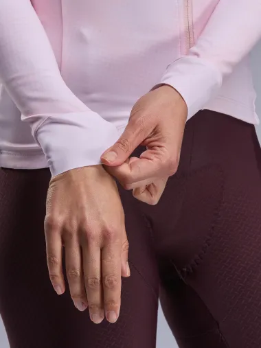 Maillot manches longues femme EKOI Perf TIE & DYE Rose