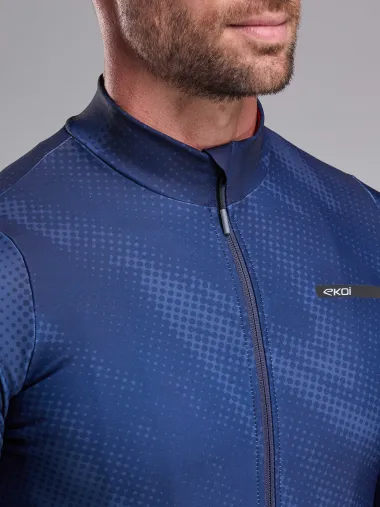 Maillot manches longues EKOI Perf TIE & DYE Marine