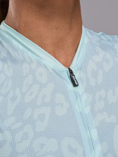 Maillot femme EKOI Perf LEO sans manches Anis