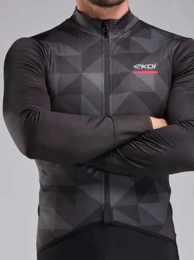 Maillot manches longues EKOI POLYGONE Noir
