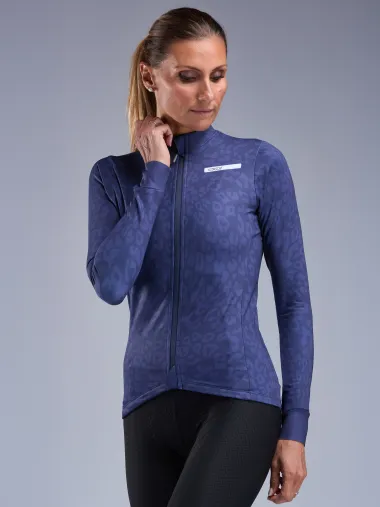 Maillot manches longues femme EKOI Perf LEO Marine