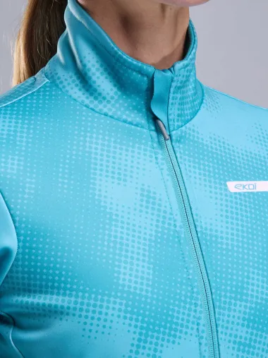 Veste thermique femme EKOI Perf TIE & DYE Vert Azur