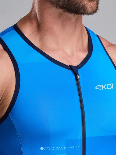 Combinaison triathlon EKOI Perf SLEEVELESS Bleu