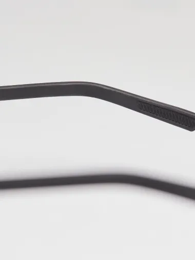 Lunettes EKOI Racing LIFESTYLE RONDES Noir brillant Bleu glacier