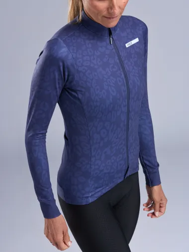 Maillot manches longues femme EKOI Perf LEO Marine