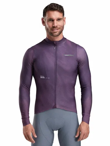 Maillot manches longues EKOI Perf TIE & DYE Prune