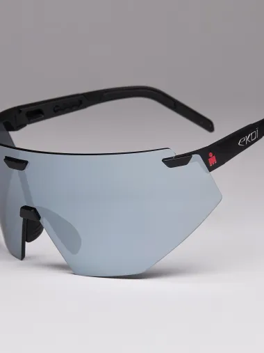 Lunettes EKOI Racing AEROLITE LTD IRONMAN Noir Silver MIRROR Platinium Cat3