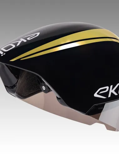 Casque EKOI Racing PURE AERO Mirror Cat2 Noir Holo Gold