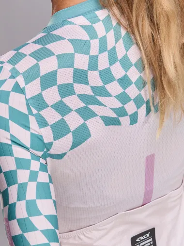 Maillot femme EKOI Perf CHECKS Beige