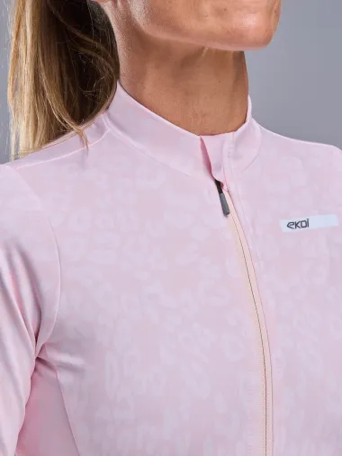 Maillot manches longues femme EKOI Perf LEO Rose