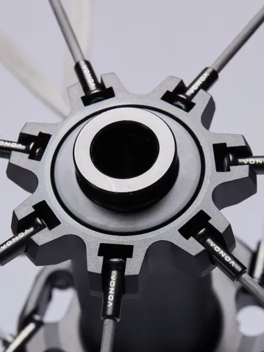 Paire de Roues EKOI Carbone 50mm Full Black Shimano White