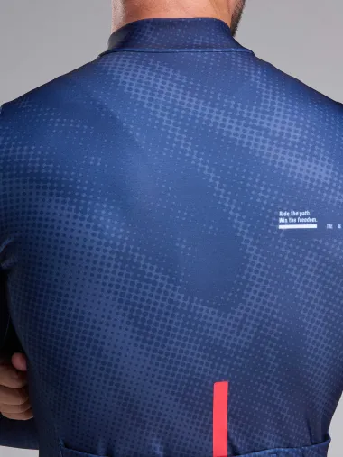 Maillot manches longues EKOI Perf TIE & DYE Marine