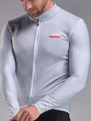 Maillot manches longues EKOI POLYGONE Silver