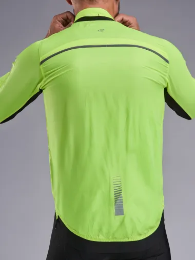 Veste coupe vent EKOI Perf WINDPROOF LIGHT POCKET Jaune fluo
