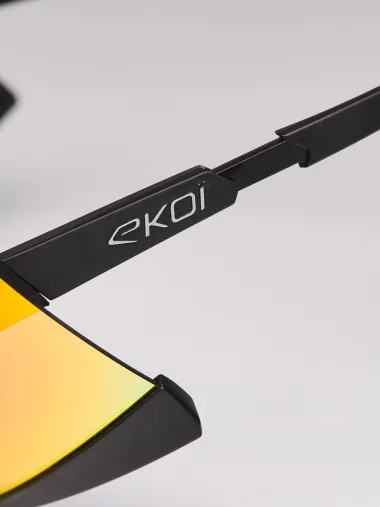 Lunettes EKOI Racing S-AERO Noir Silver ZEISS Q Rouge Cat2