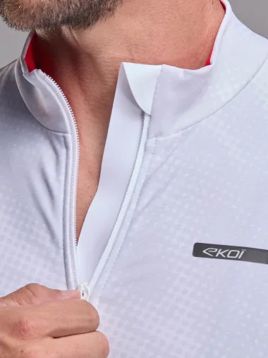 Maillot manches longues EKOI Perf TIE & DYE Blanc