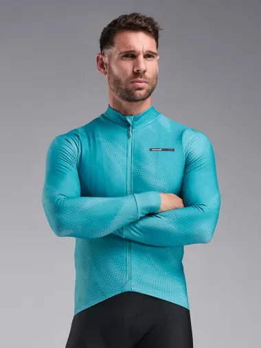 Maillot manches longues EKOI Perf TIE & DYE Vert Azur