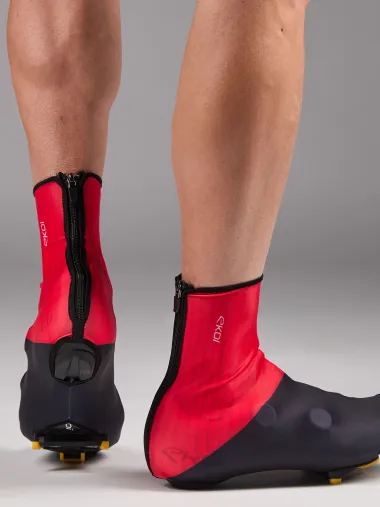 Surchaussures EKOI Perf LYCRA ZIP Rouge