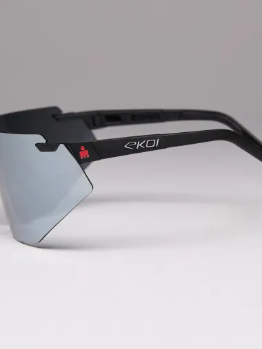 Lunettes EKOI Racing AEROLITE LTD IRONMAN Noir Silver MIRROR Platinium Cat3