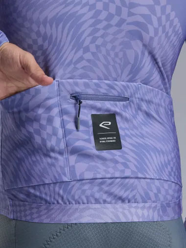 Maillot manches longues EKOI Perf GRAPHIC Violet