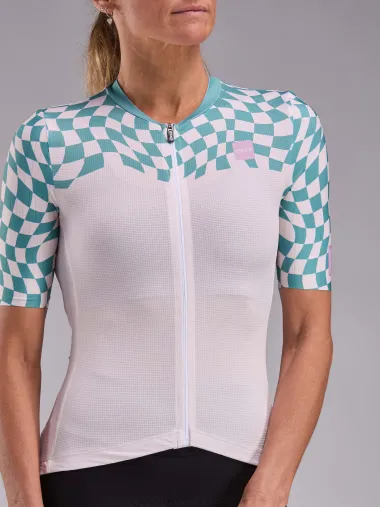 Maillot femme EKOI Perf CHECKS Beige