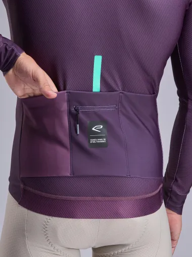 Maillot manches longues EKOI Perf SHADES Prune