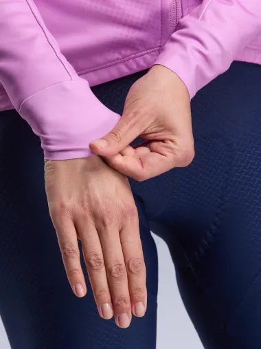 Maillot manches longues femme EKOI Perf TIE & DYE Mauve