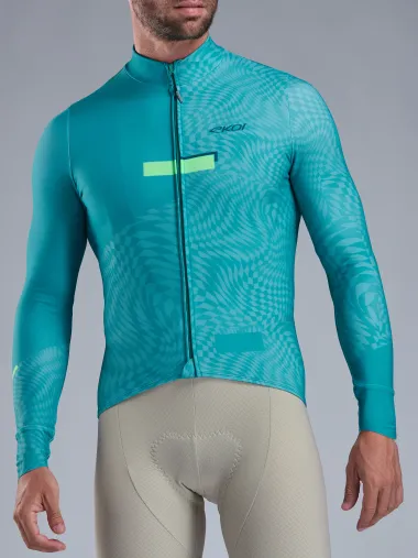 Maillot manches longues EKOI Perf GRAPHIC Vert Azur