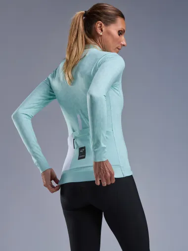 Maillot manches longues femme EKOI Perf LEO Sauge