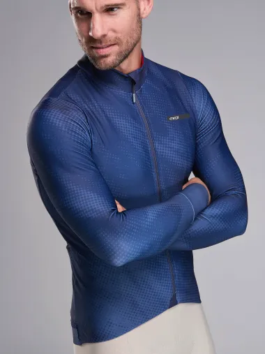 Maillot manches longues EKOI Perf TIE & DYE Marine