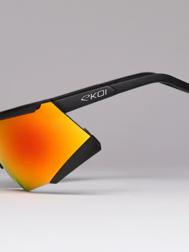 Lunettes EKOI Racing S-AERO Noir Silver ZEISS Q Rouge Cat2