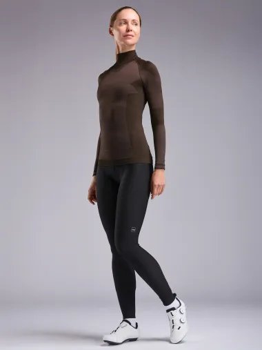 Sous maillot femme hiver EKOI Perf THERMO Col haut Moka