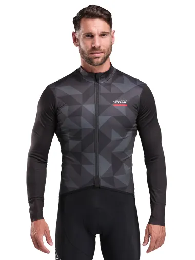 Maillot manches longues EKOI POLYGONE Noir