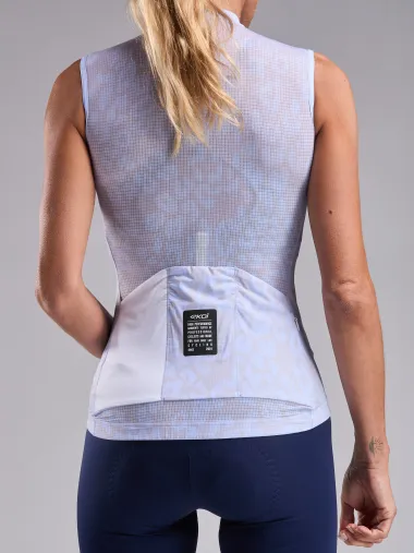 Maillot femme EKOI Perf LEO sans manches Bleu
