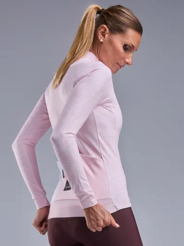 Maillot manches longues femme EKOI Perf LEO Rose