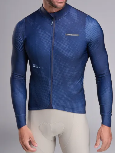 Maillot manches longues EKOI Perf TIE & DYE Marine