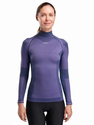 Sous maillot femme hiver EKOI Perf THERMO Col haut Purple