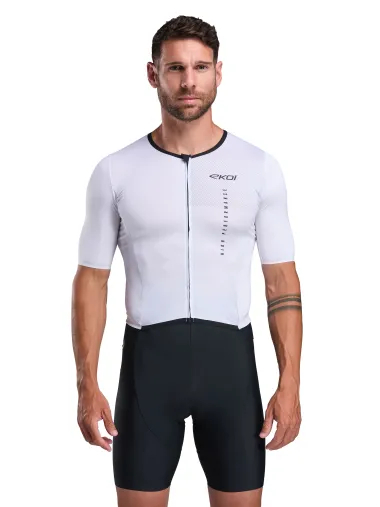 Combinaison triathlon EKOI Perf LINEAR Blanc