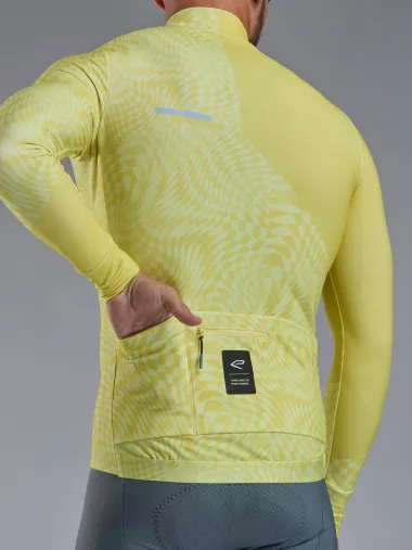 Maillot manches longues EKOI Perf GRAPHIC Jaune
