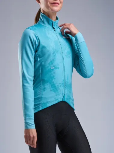 Veste thermique femme EKOI Perf TIE & DYE Vert Azur