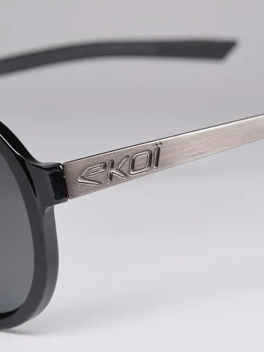 Lunettes EKOI Racing LIFESTYLE PILOT Noir brillant Polarisé