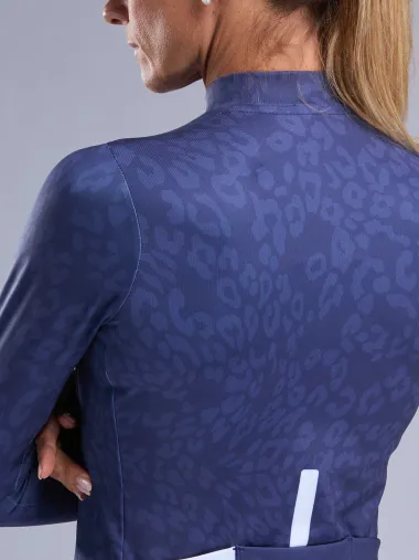 Maillot manches longues femme EKOI Perf LEO Marine