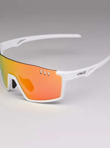 Lunettes EKOI VISION Blanc Revo Rouge Cat3