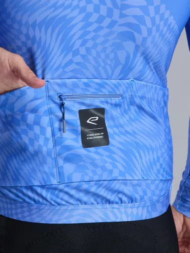 Maillot manches longues EKOI Perf GRAPHIC Bleu