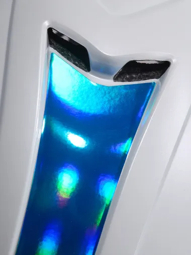 Casque EKOI Perf AERO16 Blanc LTD Holo Bleu