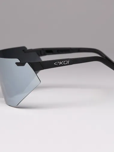Lunettes EKOI Racing AEROLITE Noir Silver MIRROR Platinium Cat3