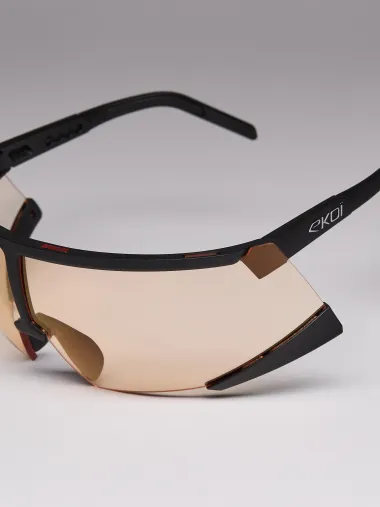 Lunettes EKOI Racing S-AERO Noir Silver ZEISS AR Rouge Cat0