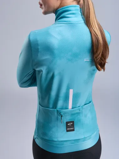 Veste thermique femme EKOI Perf TIE & DYE Vert Azur