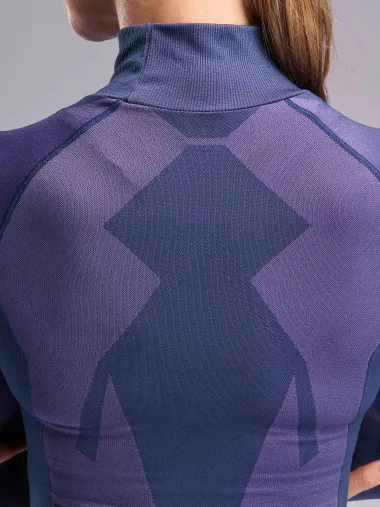 Sous maillot femme hiver EKOI Perf THERMO Col haut Purple